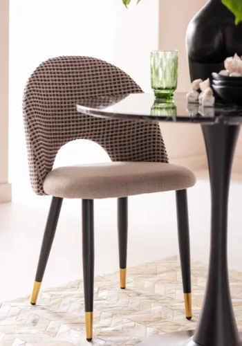 KARE DESIGN Schickeria spisebord, rund - sort marmorlook laminat og sort stl (80)