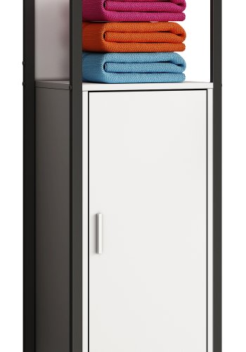 VCM NORDIC Edino baderomsskap Midi, m. 1 dr - hvit melamin