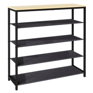 VCM NORDIC Taliro skoreol, m. 4 rum - natur/sort metal