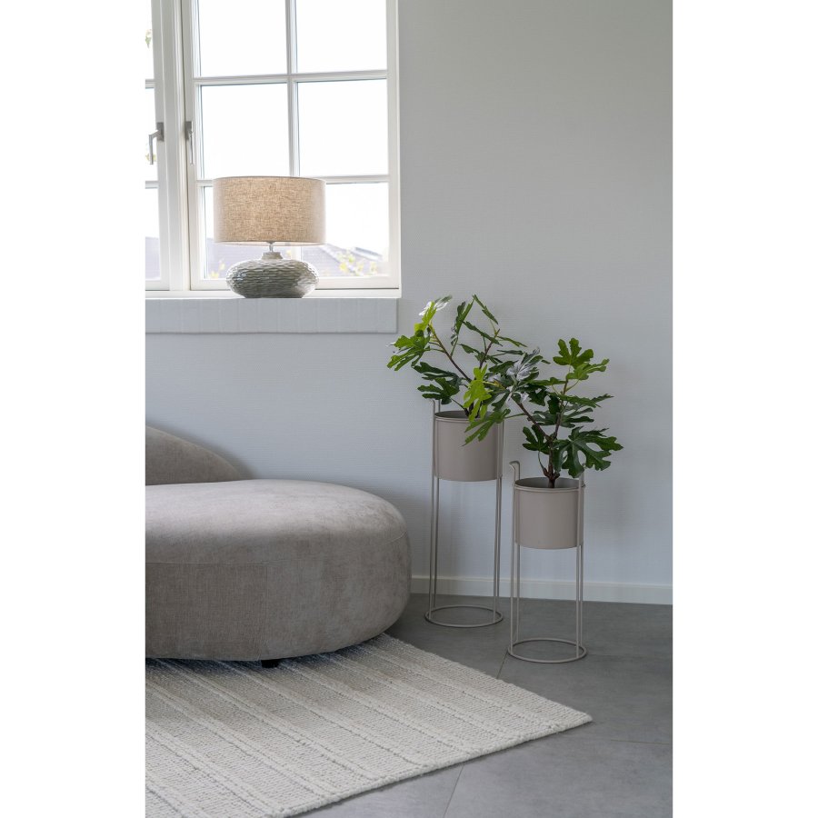HOUSE NORDIC Blomsteroppsats, stl, sand, sett med 2