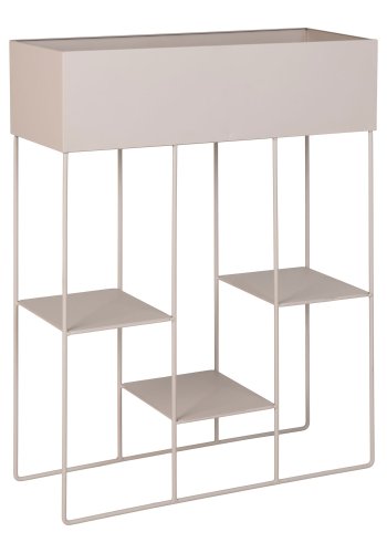 HOUSE NORDIC Plantekasse, stl, 3 hyller, sand, 25x60x80 cm