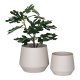 HOUSE NORDIC blomsterpotte, stl, sand, sett med 2