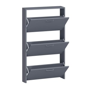 VCM NORDIC Sulos M skoskab, m. 3 lger - antracitgr tr