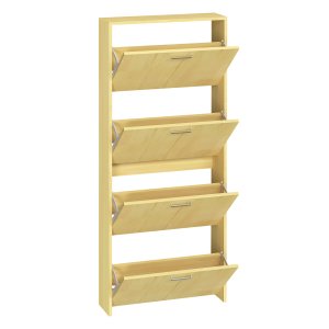 VCM NORDIC Sulos L skoskab, m. 4 lger - natur tr