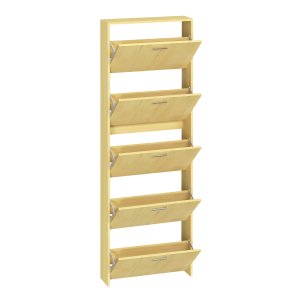 VCM NORDIC Sulos XL skoskab, m. 5 lger - natur tr