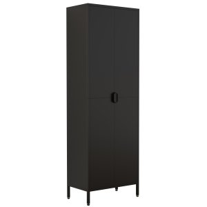 VCM NORDIC Flokas XL skp, w. 2 drrar och 3 hyllplan - svart stl