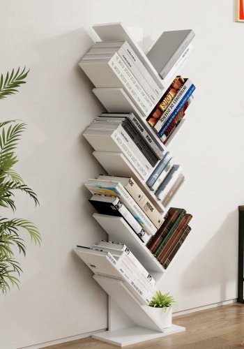 VCM-Nulis XL Regal, mit 10 offenen Fächern - Holz weiß