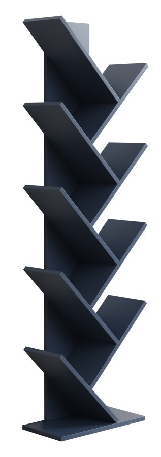 VCM-Nulis XL Regal, mit 10 offenen Fächern - anthrazitgraues Holz