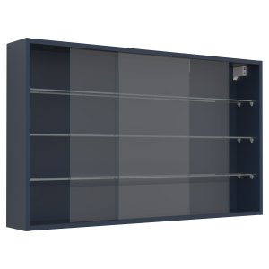 VCM NORDIC Drivalo XL vggskp, w. 2 skjutdrrar och 3 hyllor - glas och antracitgrtt tr