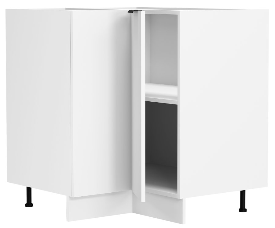 VCM NORDIC Fasola kjkken hjrne underskap, m. 1 dr, 1 hylle - hvitt tre