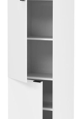 VCM NORDIC Fasola Küchenhochschrank, mit 3 Türen und 4 Einlegeböden - Holz weiß (B:60)