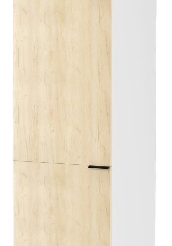 VCM NORDIC Fasola Küchen-Hochschrank, mit 3 Türen und 4 Einlegeböden - Holz natur/weiß (B:60)