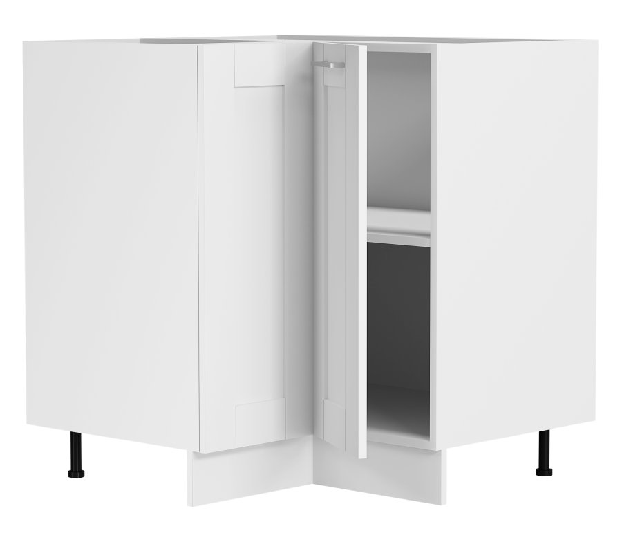 VCM NORDIC Colura Küchen-Eckunterschrank, m. 1 Tür und 1 Einlegeboden - Holz weiß (B:76)