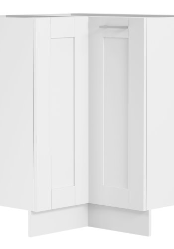 VCM NORDIC Colura Küchen-Eckunterschrank, m. 1 Tür und 1 Einlegeboden - Holz weiß (B:76)