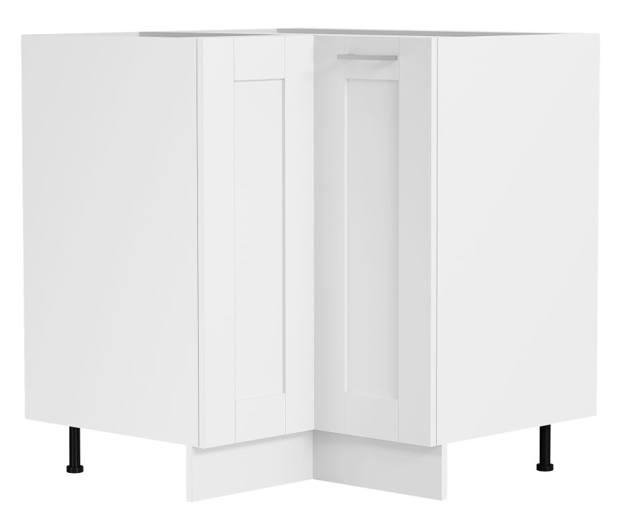 VCM NORDIC Colura Küchen-Eckunterschrank, m. 1 Tür und 1 Einlegeboden - Holz weiß (B:76)