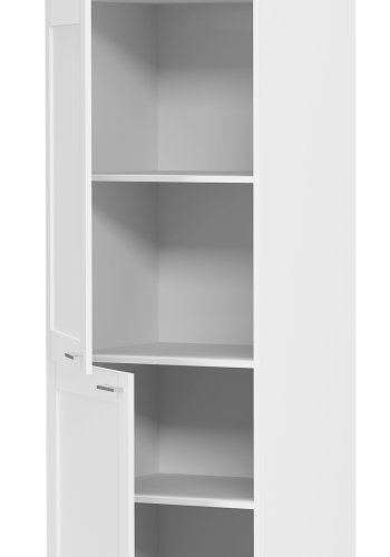 VCM NORDIC Colura kjkken hyskap, m. 3 drer og 4 hyller - hvitt tre (B:60)