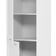 VCM NORDIC Colura kjkken hyskap, m. 3 drer og 4 hyller - hvitt tre (B:60)