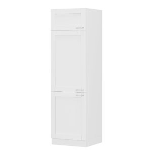 VCM NORDIC Colura kkken hjskab, m. 3 lger og 4 hylder - hvid tr (B:60)