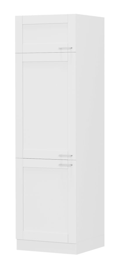 VCM NORDIC Colura kjkken hyskap, m. 3 drer og 4 hyller - hvitt tre (B:60)