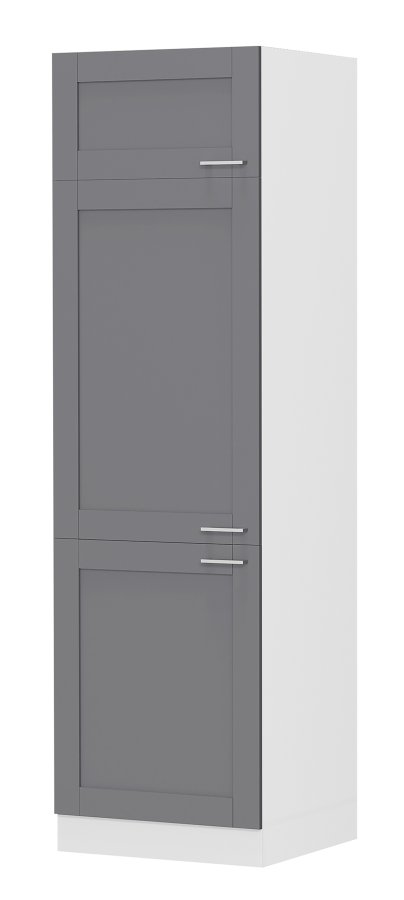 VCM NORDIC Colura kjkken hyskap, m. 3 drer og 4 hyller - antrasittgr/hvit tre (B:60)