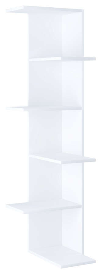 VCM NORDIC Balos XL Eckwandregal - weißes Holz