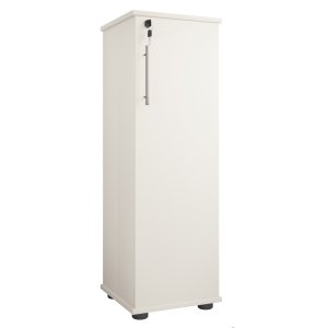 VCM NORDIC Engalo L reol til cd'ere og dvd'er, m. ls, 1 lge og 10 hylder - hvid tr