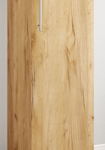 VCM NORDIC Engalo L bokhylle for CDer og DVDer, m. ls, 1 dr og 10 hyller - naturtre