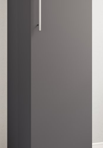 VCM NORDIC Engalo L bokhylla fr CD- och DVD-skivor, med ls, 1 drr och 10 hyllplan - antracitgrtt tr