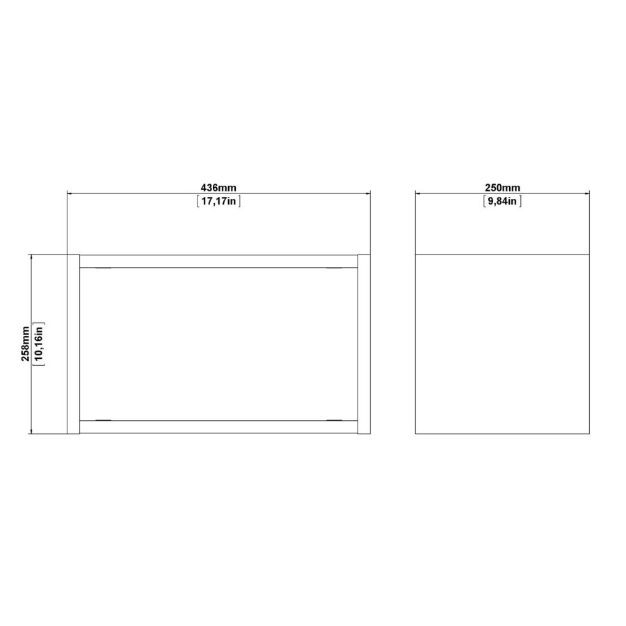 TVILUM Roomers Hängemodul - Eiche/Naturholzverbundstoff, 1 Fach, (26x44