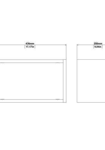 TVILUM Roomers Hängemodul – Walnuss/Naturverbundholz, (26 x 44)
