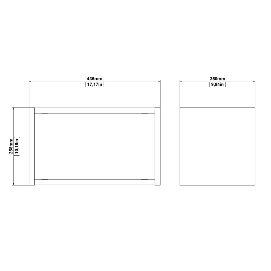 TVILUM Roomers Hängemodul – Walnuss/Naturverbundholz, (26 x 44)