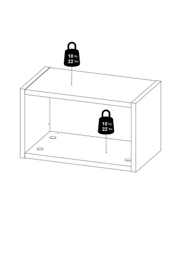 TVILUM Roomers Hängemodul – Walnuss/Naturverbundholz, (26 x 44)