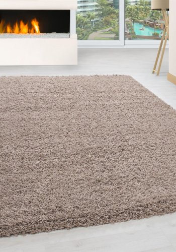 TEPPI Life gulvtppe, rektangulr - brun polypropylen (200-290)