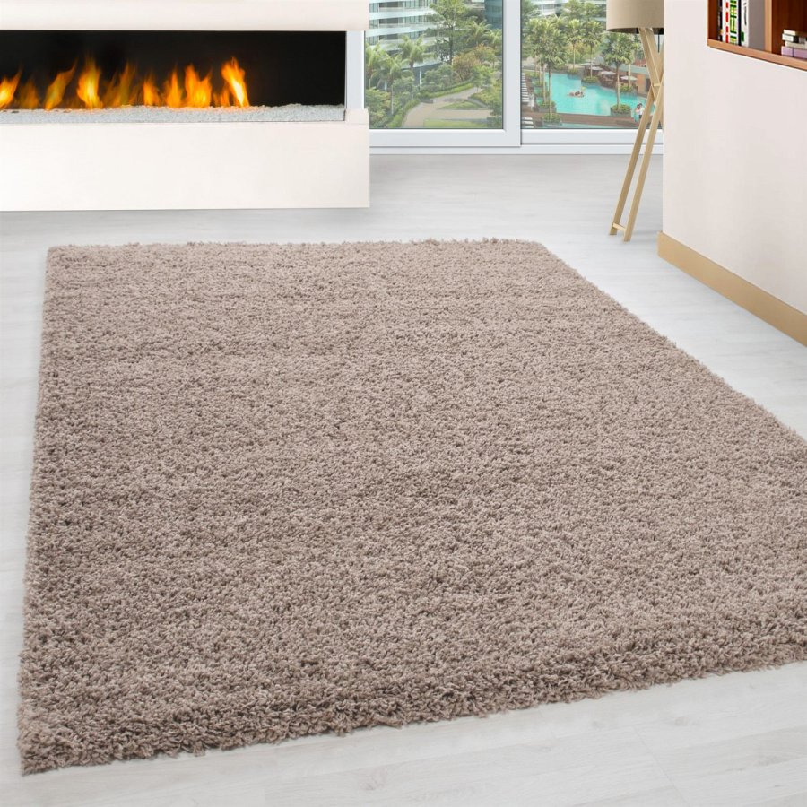 TEPPI Life gulvtppe, rektangulr - brun polypropylen (200-290)