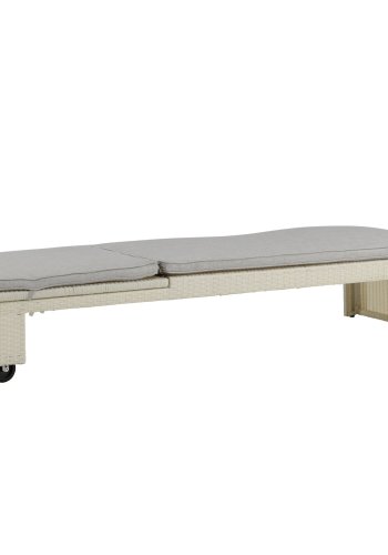 VENTURE DESIGN London solseng - gr� pute og hvit polyrattan og aluminium