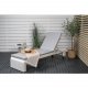 VENTURE DESIGN London solseng - gr pute og hvit polyrattan og aluminium