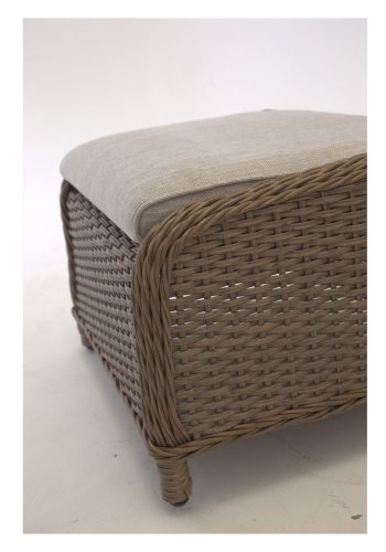 VENTURE DESIGN Vikelund udend�rs lounges�t m. hynder - sand, natur polyrattan og aluminium 