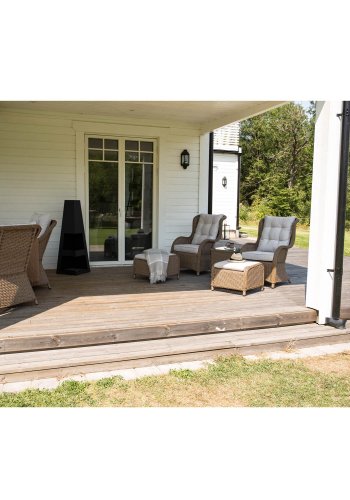 VENTURE DESIGN rund Bastian udendrs blkurv - sort stl 