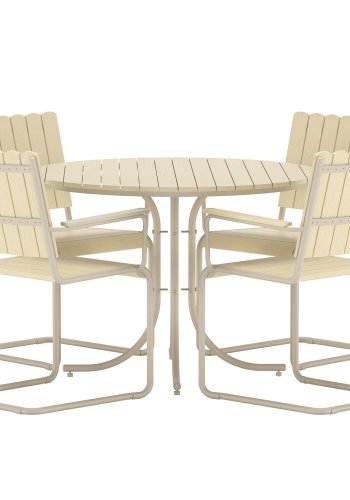 VENTURE HOME Holmsund Spisesett - Beige / Beige Polywood