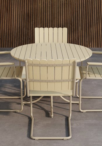 VENTURE HOME Holmsund Spisesett - Beige / Beige Polywood