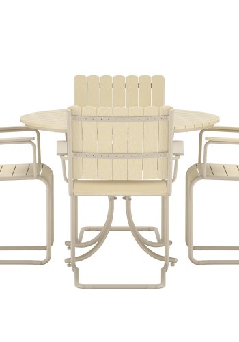 VENTURE HOME Holmsund Spisesett - Beige / Beige Polywood