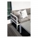 VENTURE DESIGN Parma rektangulrt hagebord - gr polywood hvit aluminium (110x60)