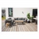 VENTURE DESIGN Copacabana Lux modulr hagesofa - midtre del - med gr pute - svart aluminium 