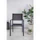 VENTURE DESIGN Santorini hagestol, med armlener - svart tekstilene og aluminium