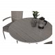 VENTURE DESIGN rundt Parma utendrs kafbord - grtt, hvitt aluminium (90)