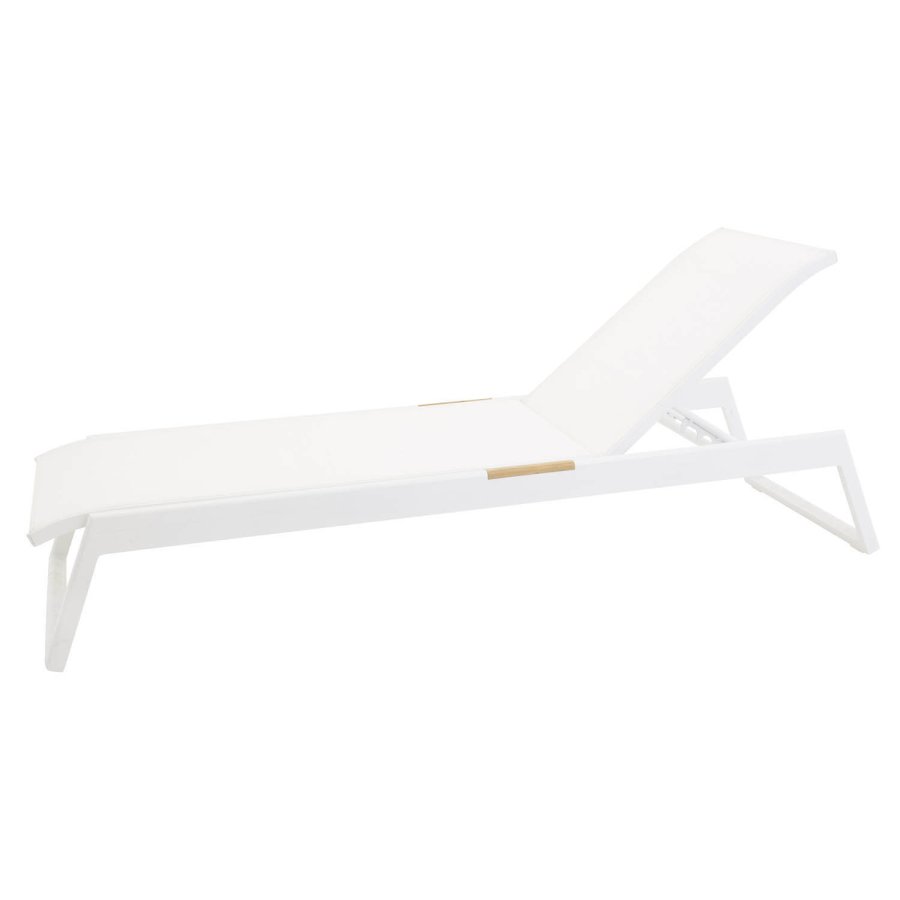 VENTURE DESIGN Mexiko Utomhus Solstol - Vitt Tyg och Alu