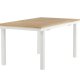 VENTURE DESIGN rektangulrt Panama hagebord - naturlig teak og hvit aluminium (160x90)