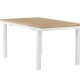 VENTURE DESIGN rektangulrt Panama hagebord - naturlig teak og hvit aluminium (160x90)