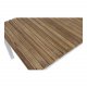 VENTURE DESIGN rektangulrt Brasilia hagebord - naturlig teak og hvit aluminium (110x60)