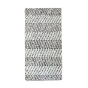 Tresse Hall gulvt�ppe m. striber, rektangul�r - multifarvet bomuld og chenille (80x150)